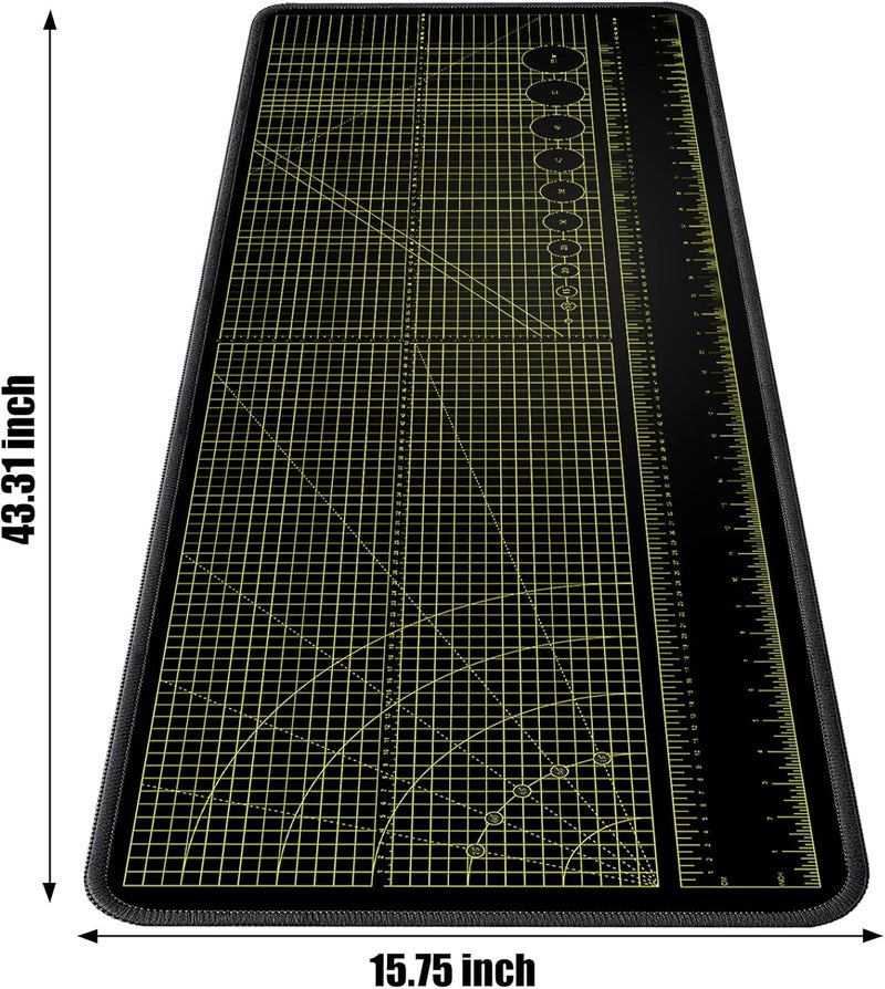 2F22E ‌ Premium Portable Workbench Mat 43.31"x15.75" Inch - Non-Slip Dual Measuring Scales & Angle Guides - Durable Table Protector for Workshops, Crafts & DIY - Image 5